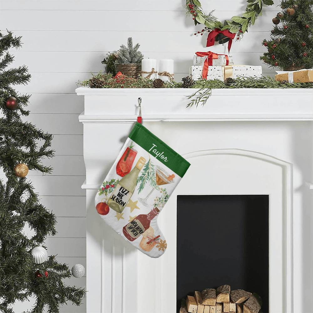 Cheers Holiday Spirit Huge Stocking | Personalized