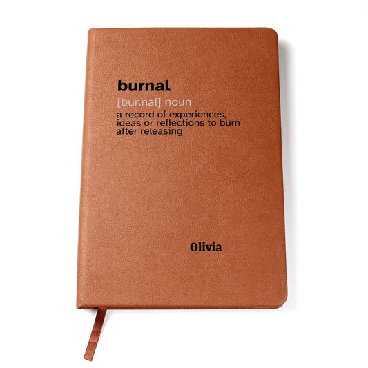 Burnal Personalized Journal | Vegan Leather