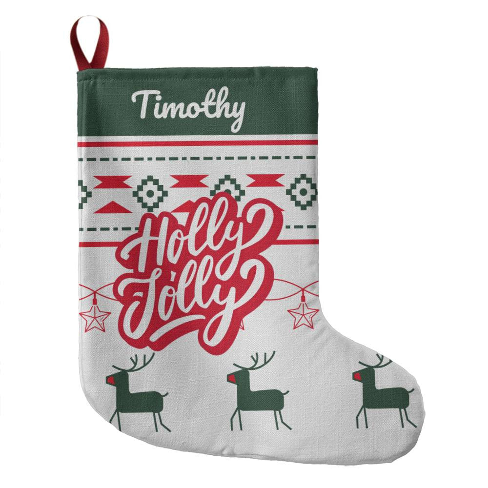 Holly Jolly Giant Holiday Stocking