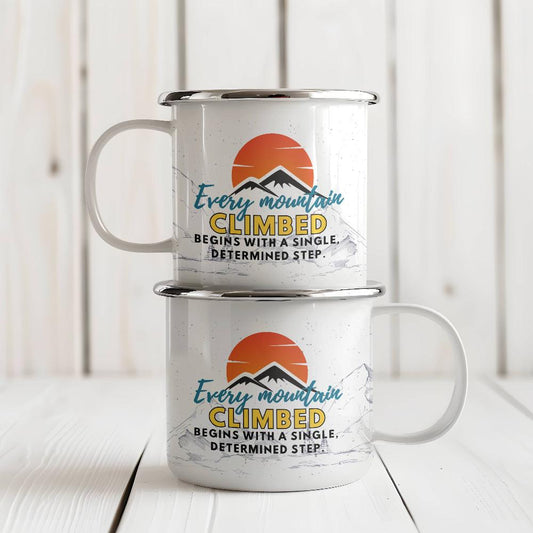 Every Mountain Climbed Camping Mug Set of 2 | Mountains of Comfort