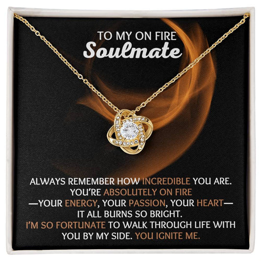 To My Soulmate | Love Me Knot Necklace