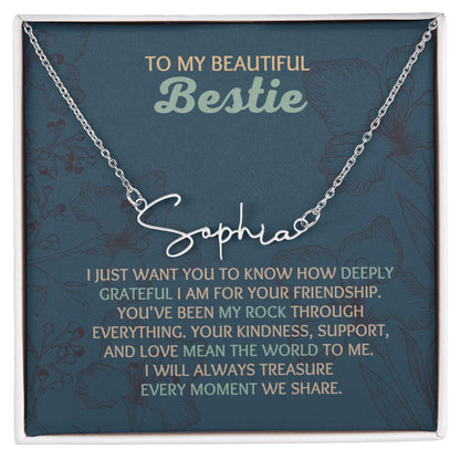 To My Bestie | Signature Name Necklace