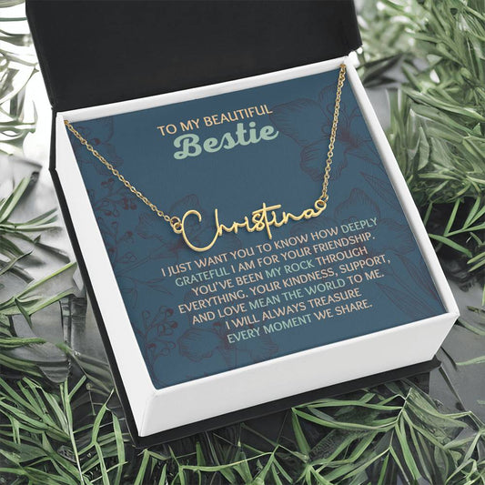 To My Bestie | Signature Name Necklace