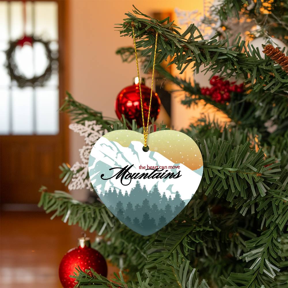 Heart-Shaped Ornament | Mountains of Comfort Keepsake Gift