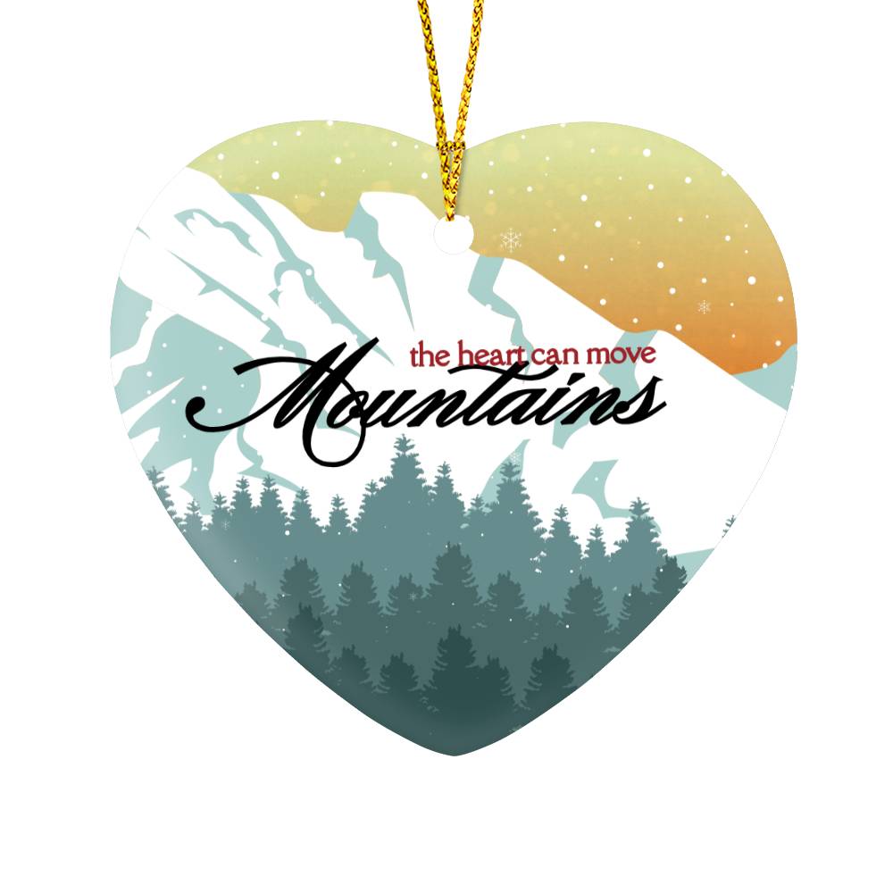 Heart-Shaped Ornament | Mountains of Comfort Keepsake Gift