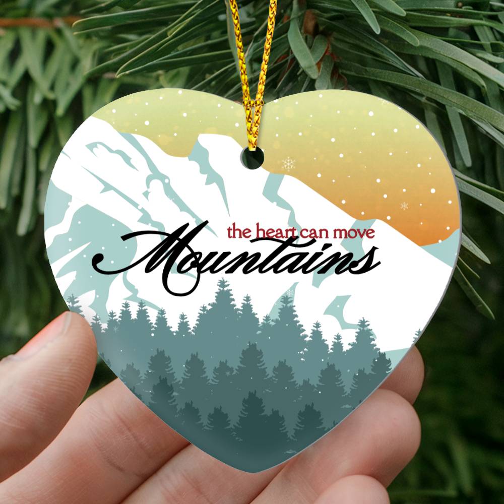 Heart-Shaped Ornament | Mountains of Comfort Keepsake Gift