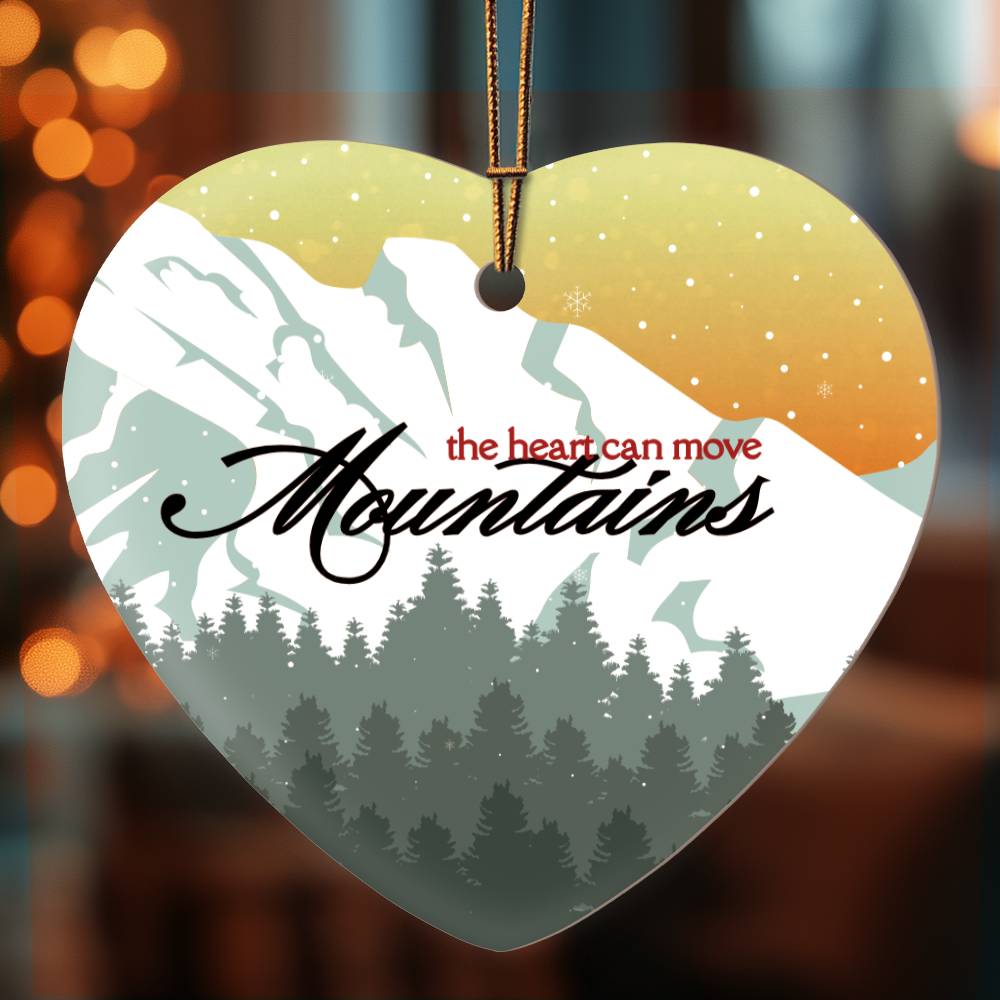 Heart-Shaped Ornament | Mountains of Comfort Keepsake Gift