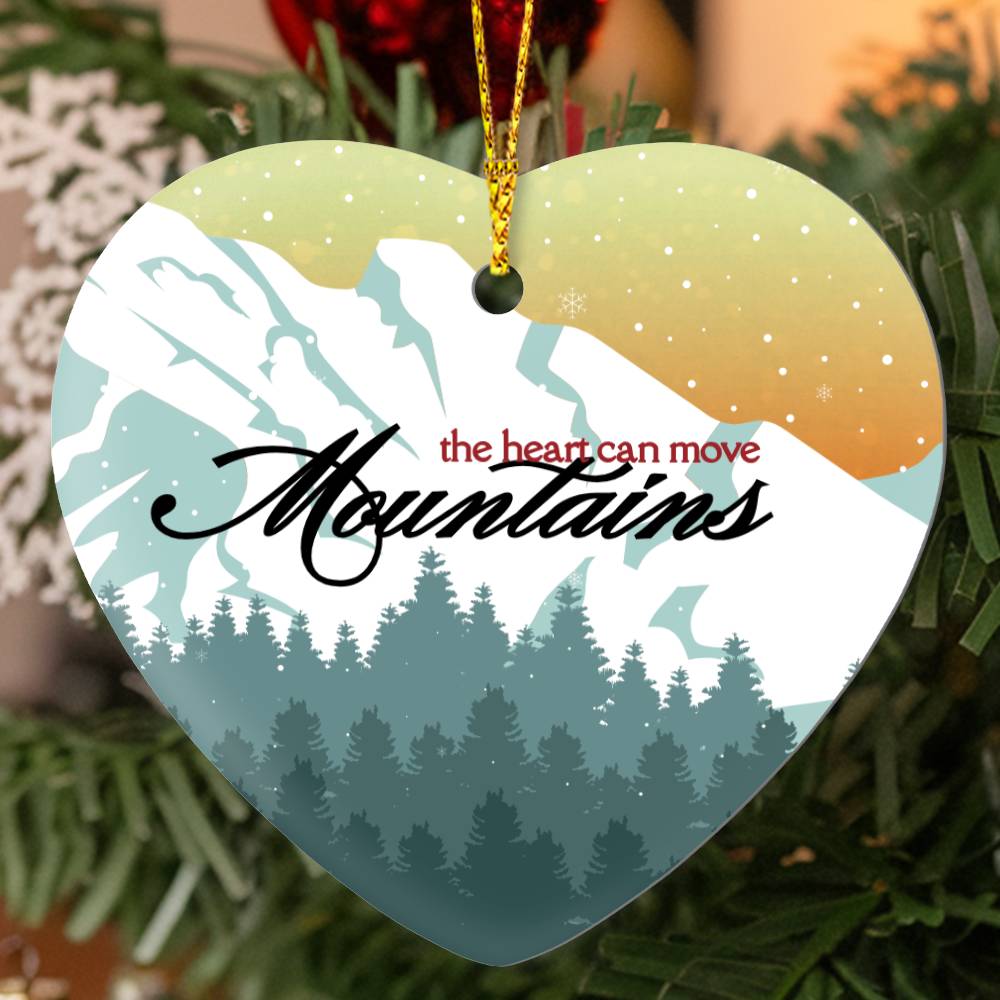 Heart-Shaped Ornament | Mountains of Comfort Keepsake Gift