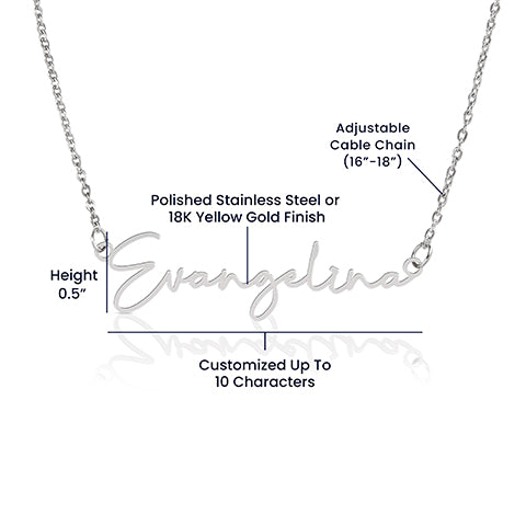 To My Bestie | Signature Name Necklace